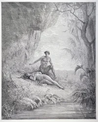 Adam en Eva, uit Boek V van 